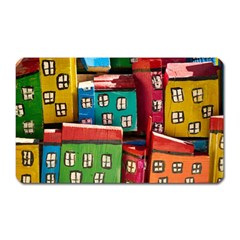 Houses Handmade Cultural Magnet (rectangular) by Pakrebo