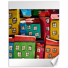 Houses Handmade Cultural Canvas 12  X 16  by Pakrebo