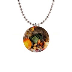 Pumpkin Vegetables Autumn 1  Button Necklace by Pakrebo