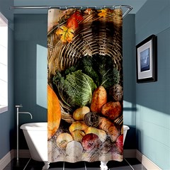 Pumpkin Vegetables Autumn Shower Curtain 36  X 72  (stall)  by Pakrebo