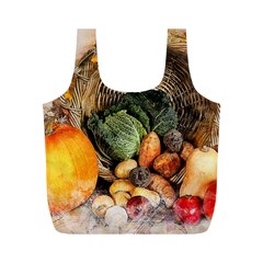 Pumpkin Vegetables Autumn Full Print Recycle Bag (m) by Pakrebo