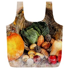 Pumpkin Vegetables Autumn Full Print Recycle Bag (xl) by Pakrebo