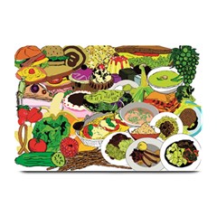 Eat Food Background Art Color Plate Mats by Pakrebo