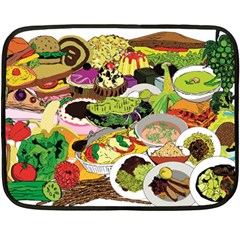 Eat Food Background Art Color Fleece Blanket (mini) by Pakrebo