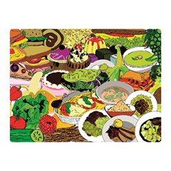 Eat Food Background Art Color Double Sided Flano Blanket (mini)  by Pakrebo