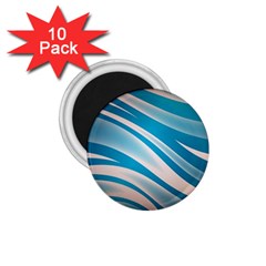 Background Abstract Blue Wavy 1 75  Magnets (10 Pack)  by Pakrebo