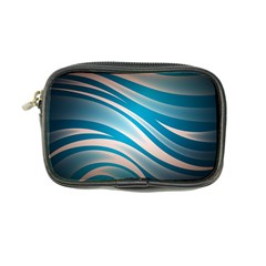 Background Abstract Blue Wavy Coin Purse by Pakrebo