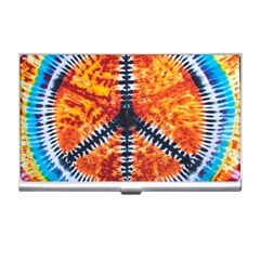 Tie Dye Peace Sign Business Card Holder by Pakrebo