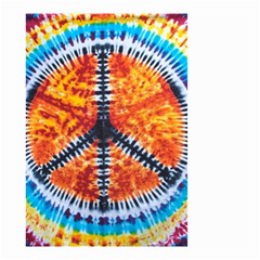 Tie Dye Peace Sign Small Garden Flag (two Sides) by Pakrebo