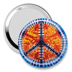 Tie Dye Peace Sign 3  Handbag Mirrors by Pakrebo