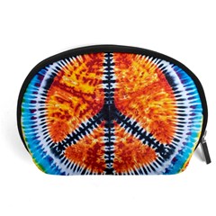 Tie Dye Peace Sign Accessory Pouch (large) by Pakrebo