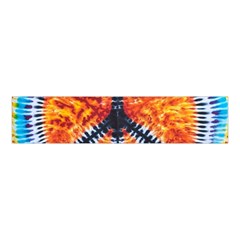 Tie Dye Peace Sign Velvet Scrunchie by Pakrebo