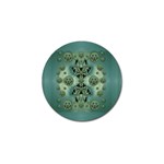 Tree In Golden Meditative Frames Golf Ball Marker Front