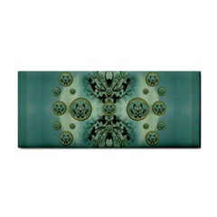 Tree In Golden Meditative Frames Hand Towel