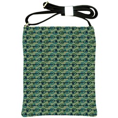 Most Overwhelming Key - Green - Shoulder Sling Bag by WensdaiAmbrose