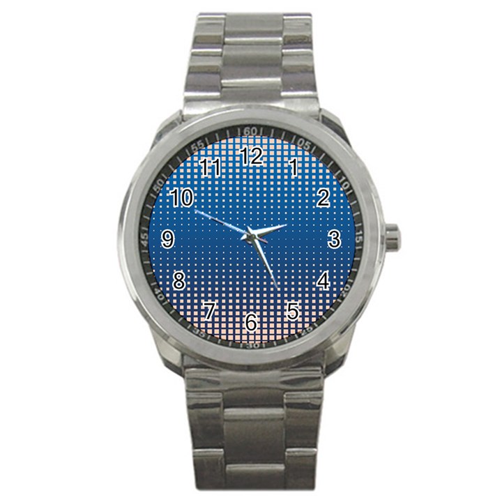 Geometric Wallpaper Sport Metal Watch