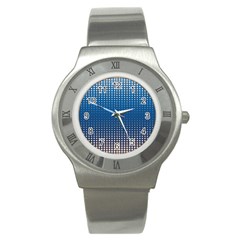 Geometric Wallpaper Stainless Steel Watch by Mariart