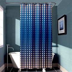 Geometric Wallpaper Shower Curtain 36  X 72  (stall)  by Mariart