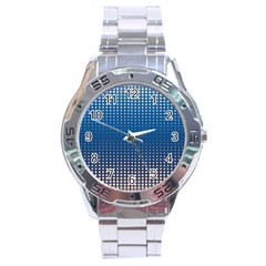 Geometric Wallpaper Stainless Steel Analogue Watch by Mariart