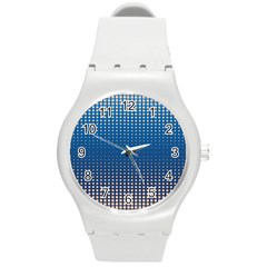 Geometric Wallpaper Round Plastic Sport Watch (m) by Mariart