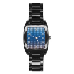 Geometric Wallpaper Stainless Steel Barrel Watch by Mariart