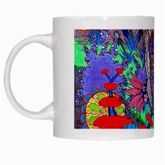 Abstract Forest  White Mugs by okhismakingart