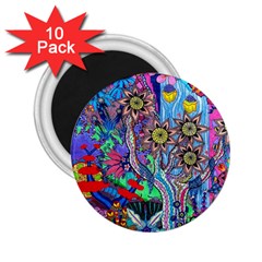 Abstract Forest  2 25  Magnets (10 Pack)  by okhismakingart