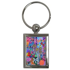 Abstract Forest  Key Chain (rectangle) by okhismakingart