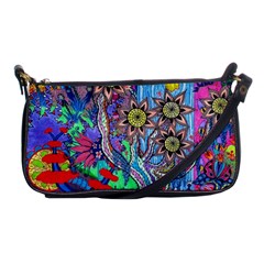 Abstract Forest  Shoulder Clutch Bag by okhismakingart