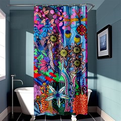 Abstract Forest  Shower Curtain 36  X 72  (stall)  by okhismakingart