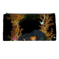 Cute Fairy With Awesome Wolf In The Night Pencil Cases by FantasyWorld7