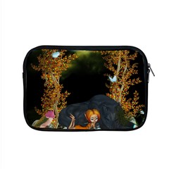 Cute Fairy With Awesome Wolf In The Night Apple Macbook Pro 15  Zipper Case by FantasyWorld7