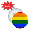 LGBT Rainbow Pride Flag 1.75  Buttons (10 pack) Front