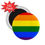 LGBT Rainbow Pride Flag 2.25  Magnets (100 pack)  Front