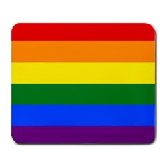 Lgbt Rainbow Pride Flag Large Mousepads by lgbtnation