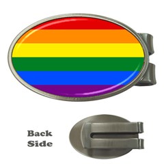 Lgbt Rainbow Pride Flag Money Clips (oval) 