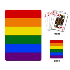 Lgbt Rainbow Pride Flag Playing Cards Single Design by lgbtnation