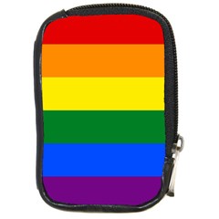 Lgbt Rainbow Pride Flag Compact Camera Leather Case by lgbtnation