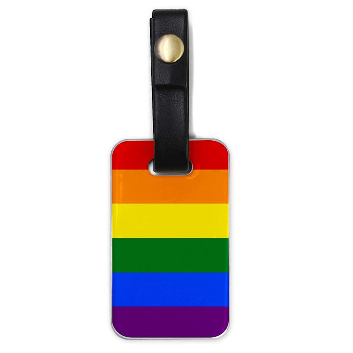 LGBT Rainbow Pride Flag Luggage Tag (one side)