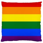 LGBT Rainbow Pride Flag Large Cushion Case (One Side) Front