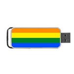 LGBT Rainbow Pride Flag Portable USB Flash (One Side) Front