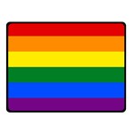 LGBT Rainbow Pride Flag Double Sided Fleece Blanket (Small)  45 x34  Blanket Front