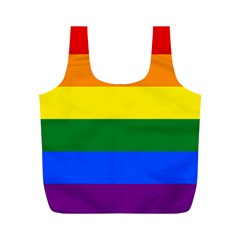 Lgbt Rainbow Pride Flag Full Print Recycle Bag (m)