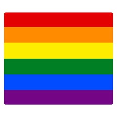 Lgbt Rainbow Pride Flag Double Sided Flano Blanket (small) 