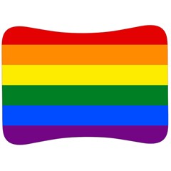 Lgbt Rainbow Pride Flag Velour Seat Head Rest Cushion