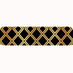 Arabic Pattern Gold And Black Large Bar Mats by Nexatart