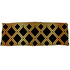 Arabic Pattern Gold And Black Body Pillow Case (dakimakura) by Nexatart