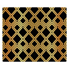 Arabic Pattern Gold And Black Double Sided Flano Blanket (small)  by Nexatart