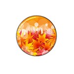 Autumn Background Maple Leaves Bokeh Hat Clip Ball Marker (4 pack) Front