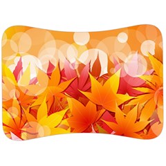 Autumn Background Maple Leaves Bokeh Velour Seat Head Rest Cushion by Nexatart